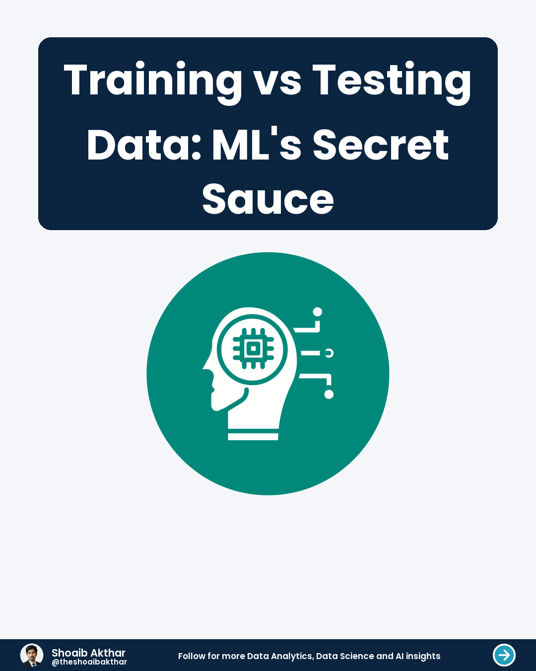 Training vs Testing Data ML's Secret Sauce